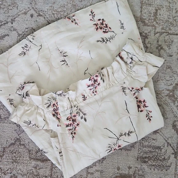 Rebecca Taylor Ivie Linen Off-Shoulder Embroidered Dress - Picture 4 of 5